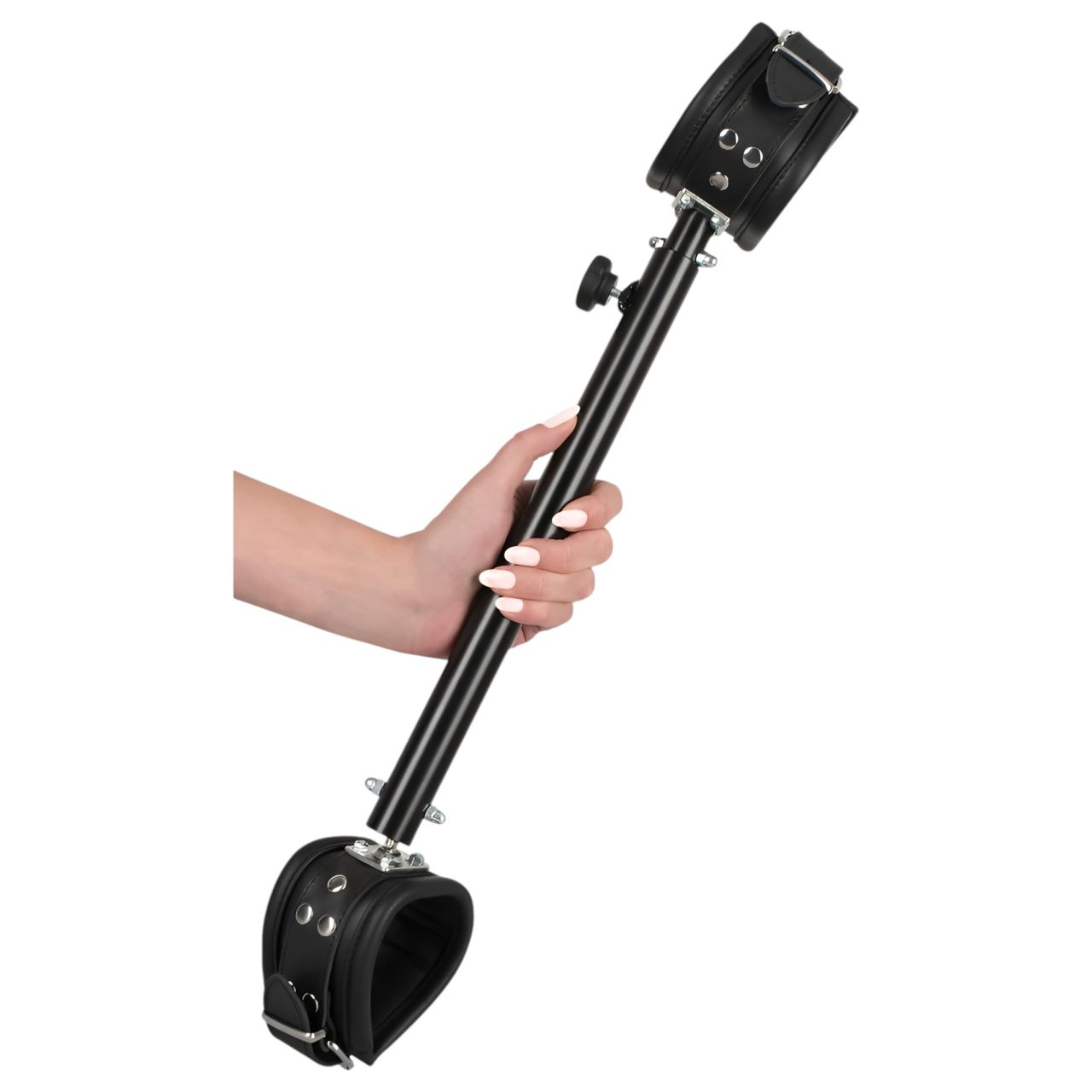 ZADO - kis lábterpesztő rúd, bondage szett (fekete)