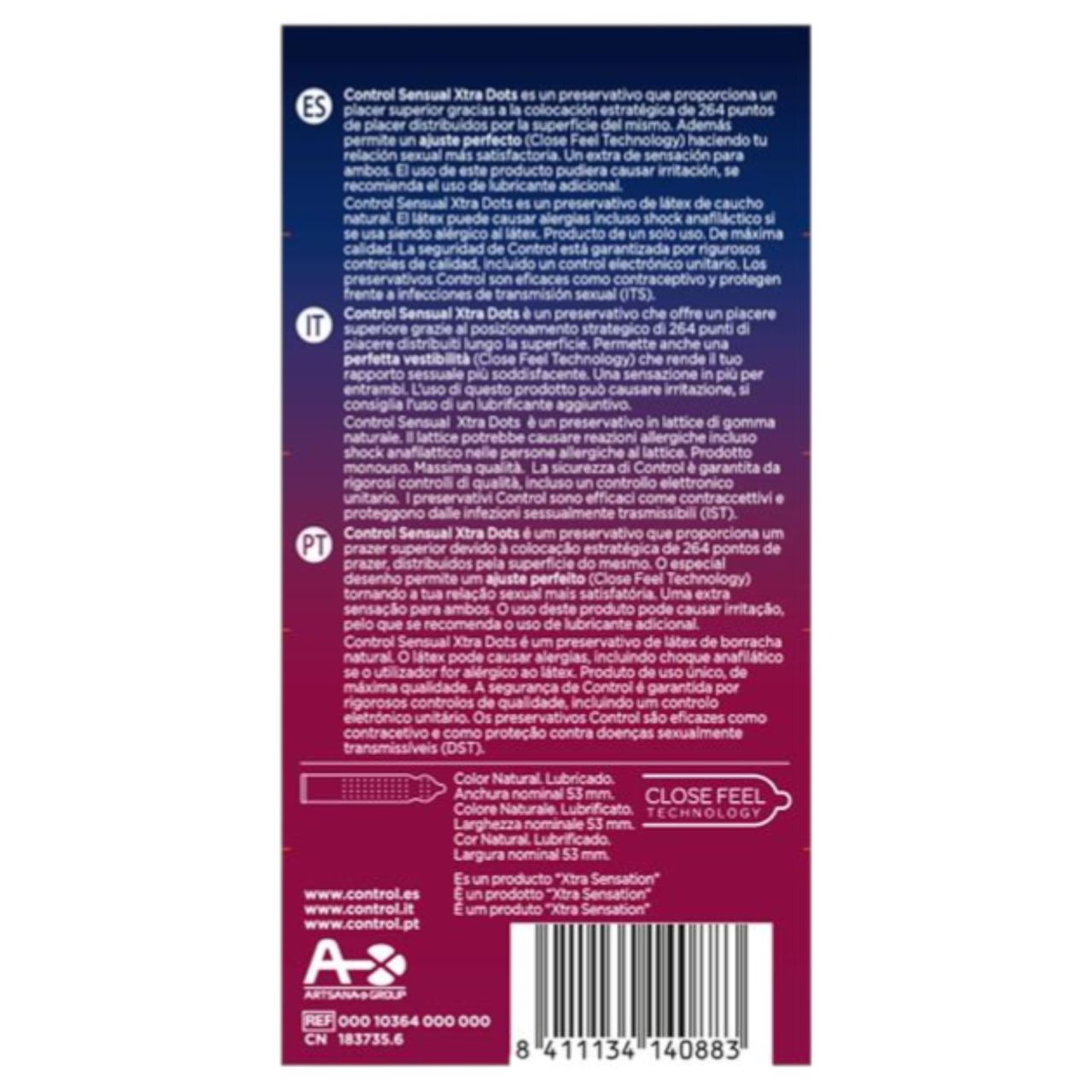 Control - extra pontozott óvszer (12db) Control - extra pontozott óvszer (12db)