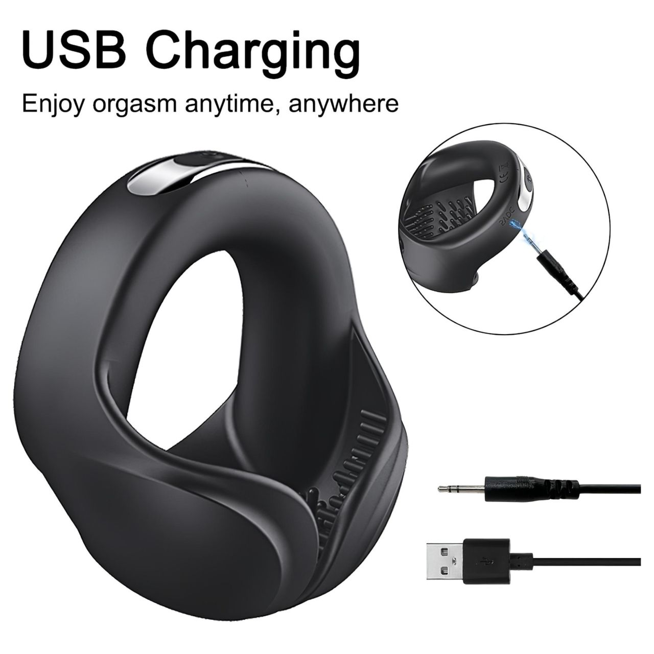 AlvUp - vibrációs péniszgyűrű (fekete) AlvUp - vibrációs péniszgyűrű (fekete)