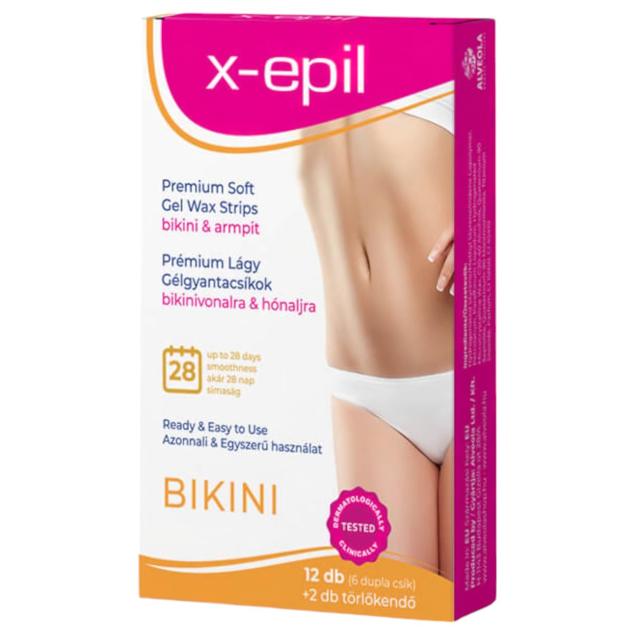 X-Epil - használatra kész gyantacsík 12db - bikini/hónalj X-Epil - használatra kész gyantacsík 12db - bikini/hónalj