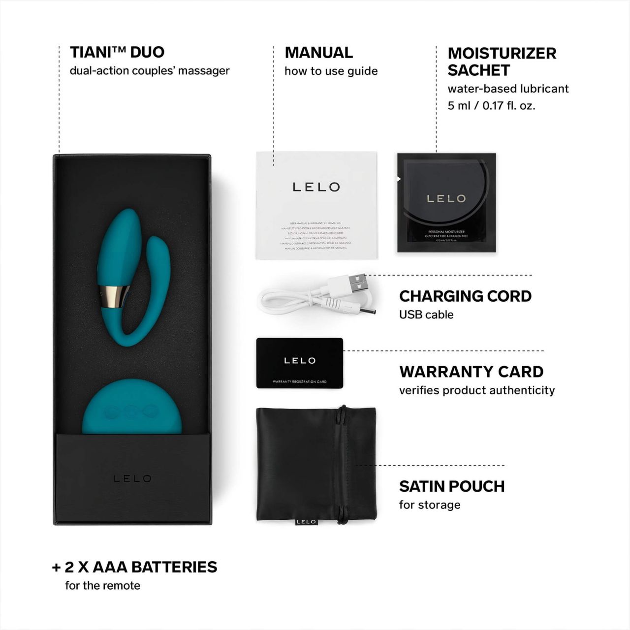 LELO Tiani Duo - szilikon párvibrátor (kék) LELO Tiani Duo - szilikon párvibrátor (kék)