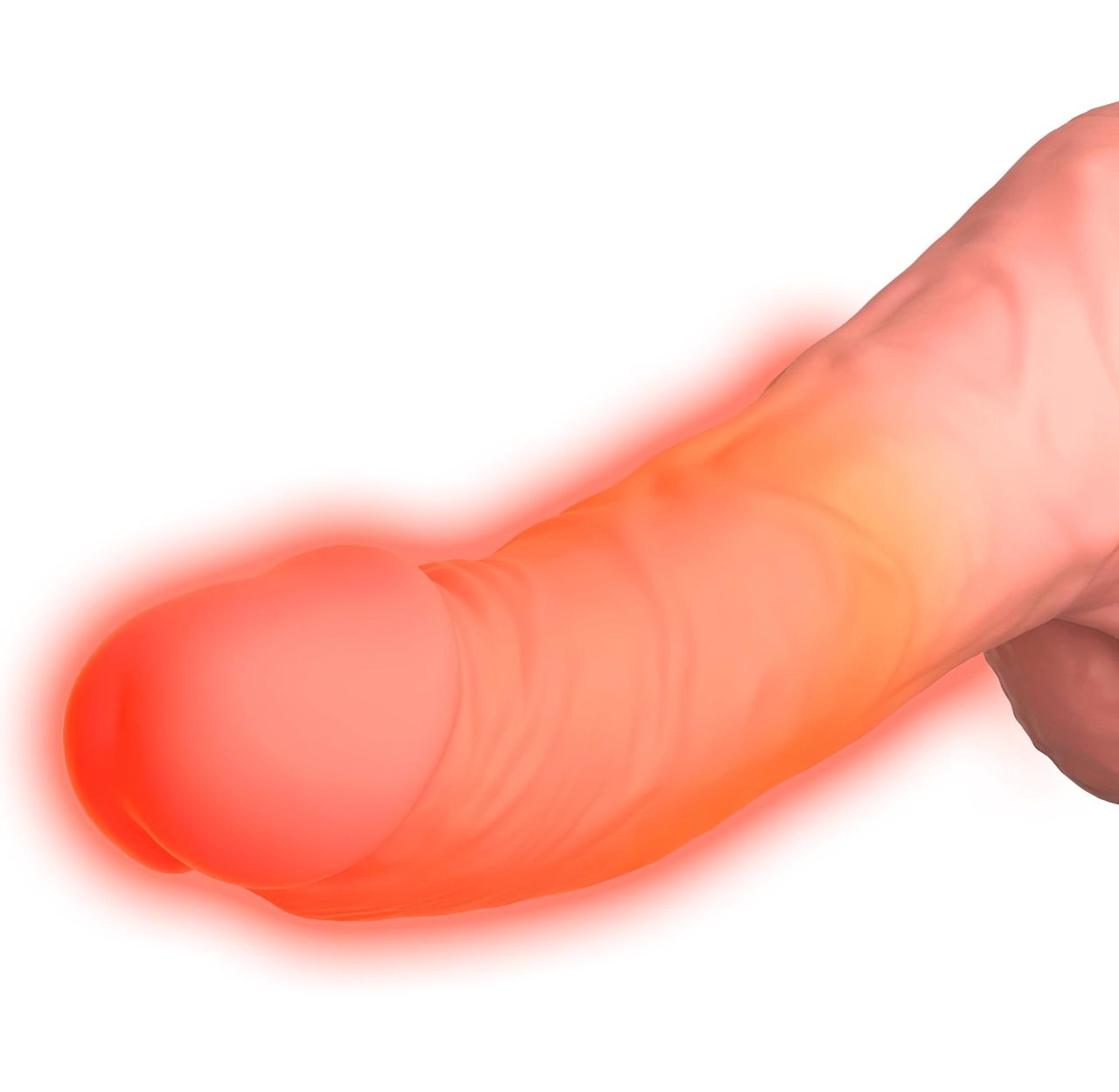 King Cock Plus 6,5 - herés, élethű lökő vibrátor (testszínű)