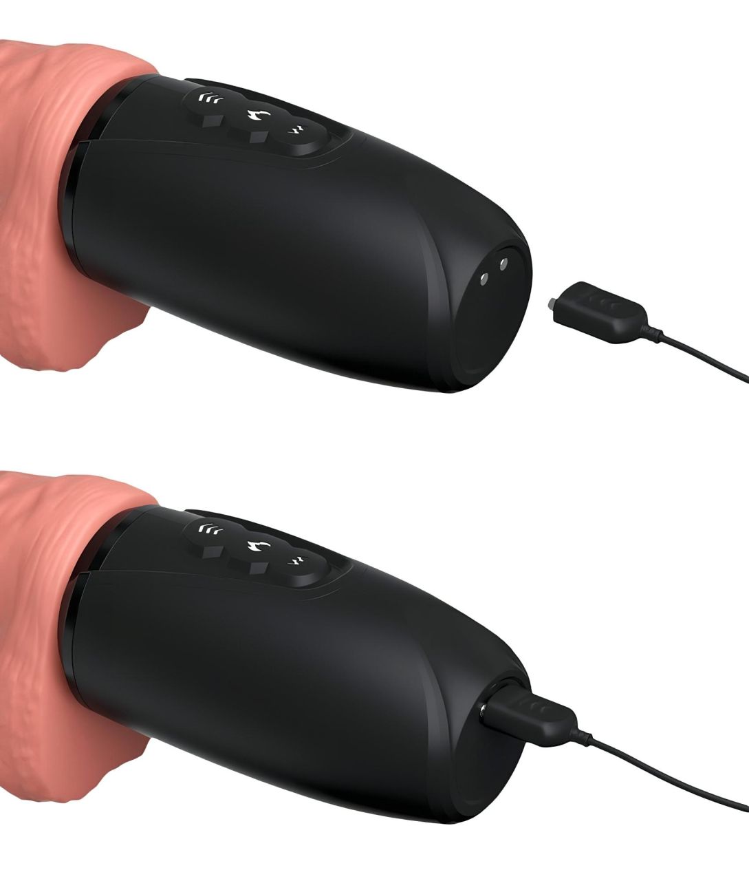 King Cock Plus 6,5 - herés, élethű lökő vibrátor (testszínű)