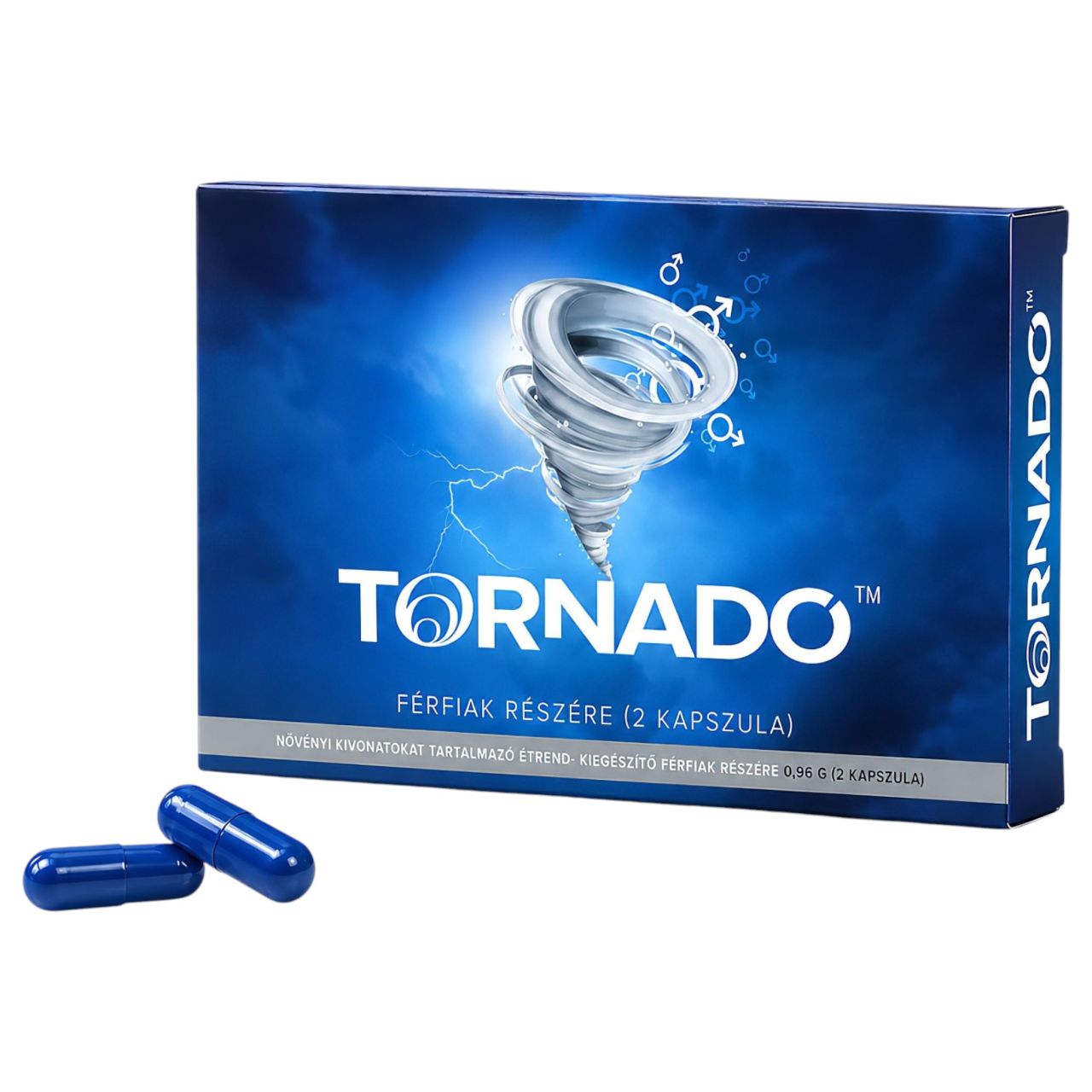 Tornado - sáfrány tartalmú étrend-kiegészítő kapszula férfiaknak (2 db)