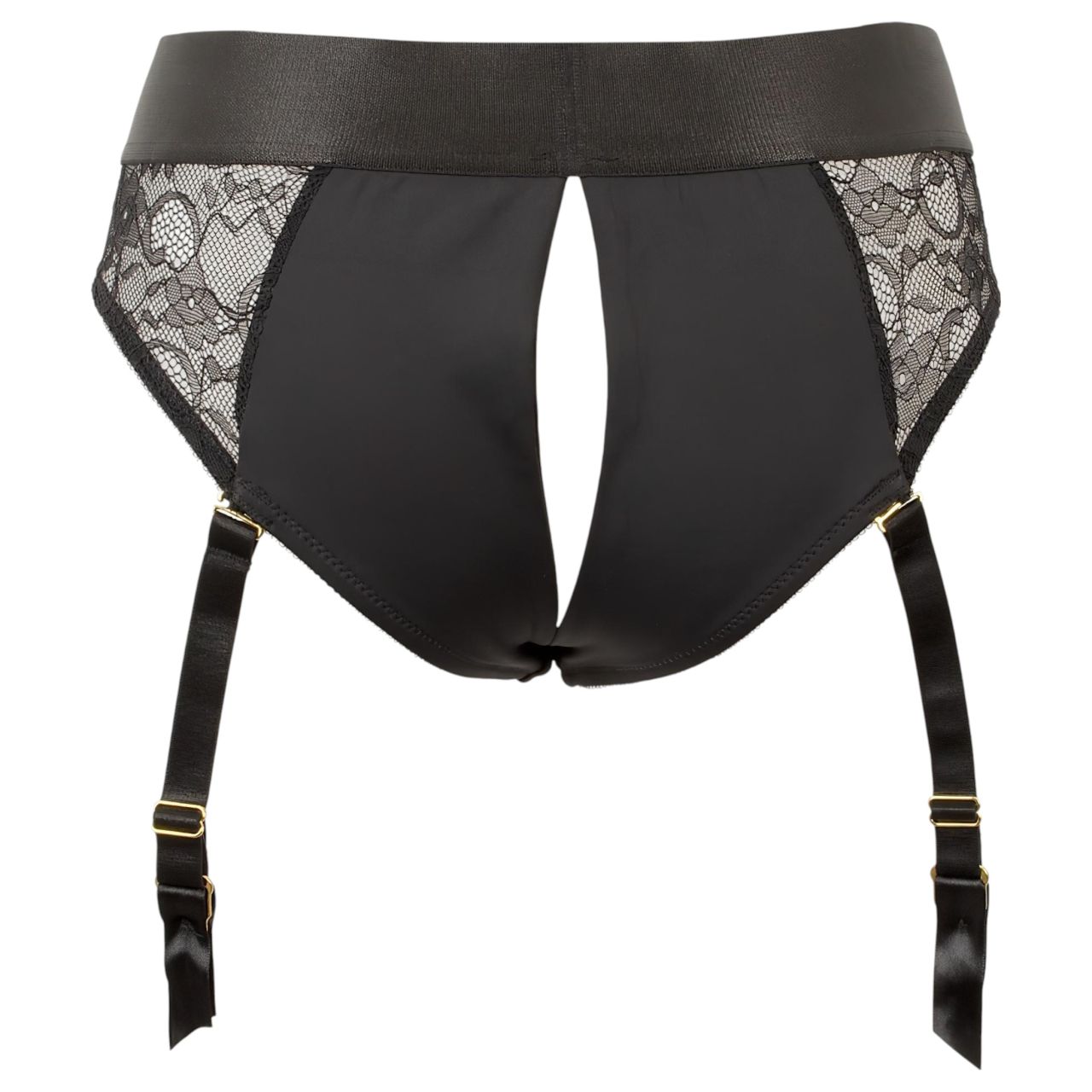 You2Toys - felcsatolható dildó alsóval (fekete)