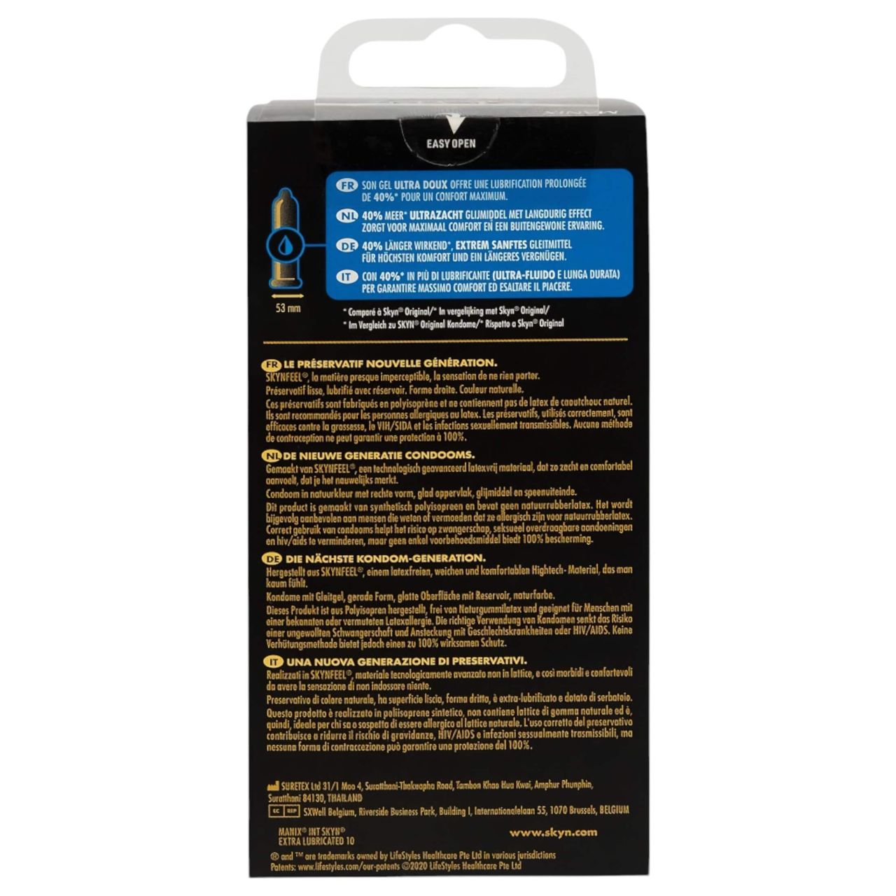 Manix Skyn - ultra vékony, latexmentes óvszer (10db) Manix Skyn - ultra vékony, latexmentes óvszer (10db)