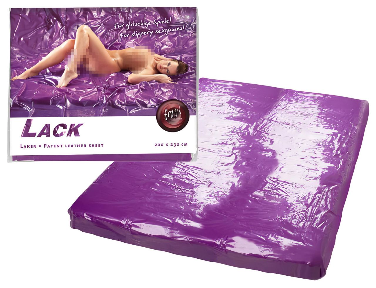 Fetish - lakk lepedő - 200 × 220 cm (lila) Fetish - lakk lepedő - 200 × 220 cm (lila)