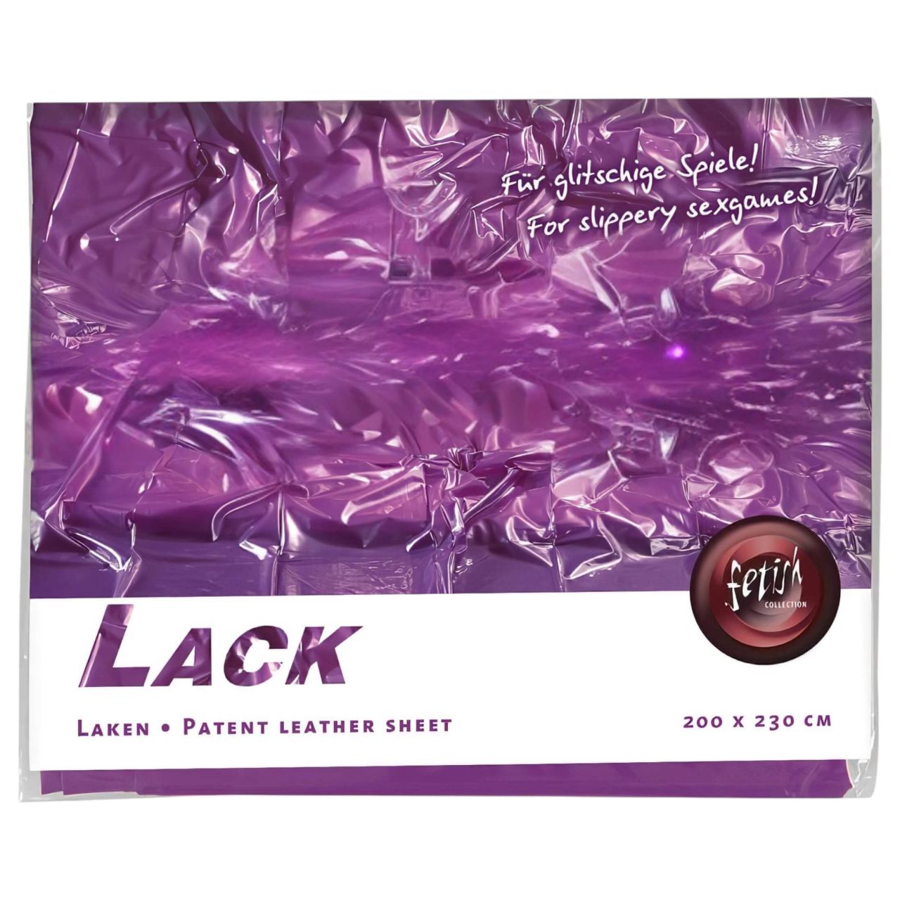 Fetish - lakk lepedő - 200 × 220 cm (lila) Fetish - lakk lepedő - 200 × 220 cm (lila)