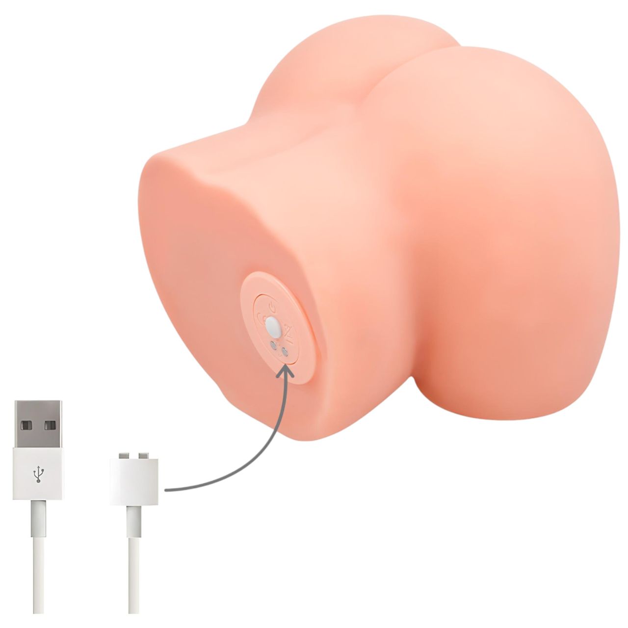 Intense First Time Ariana - élethű, vibrációs szűz maszturbátor (natúr)