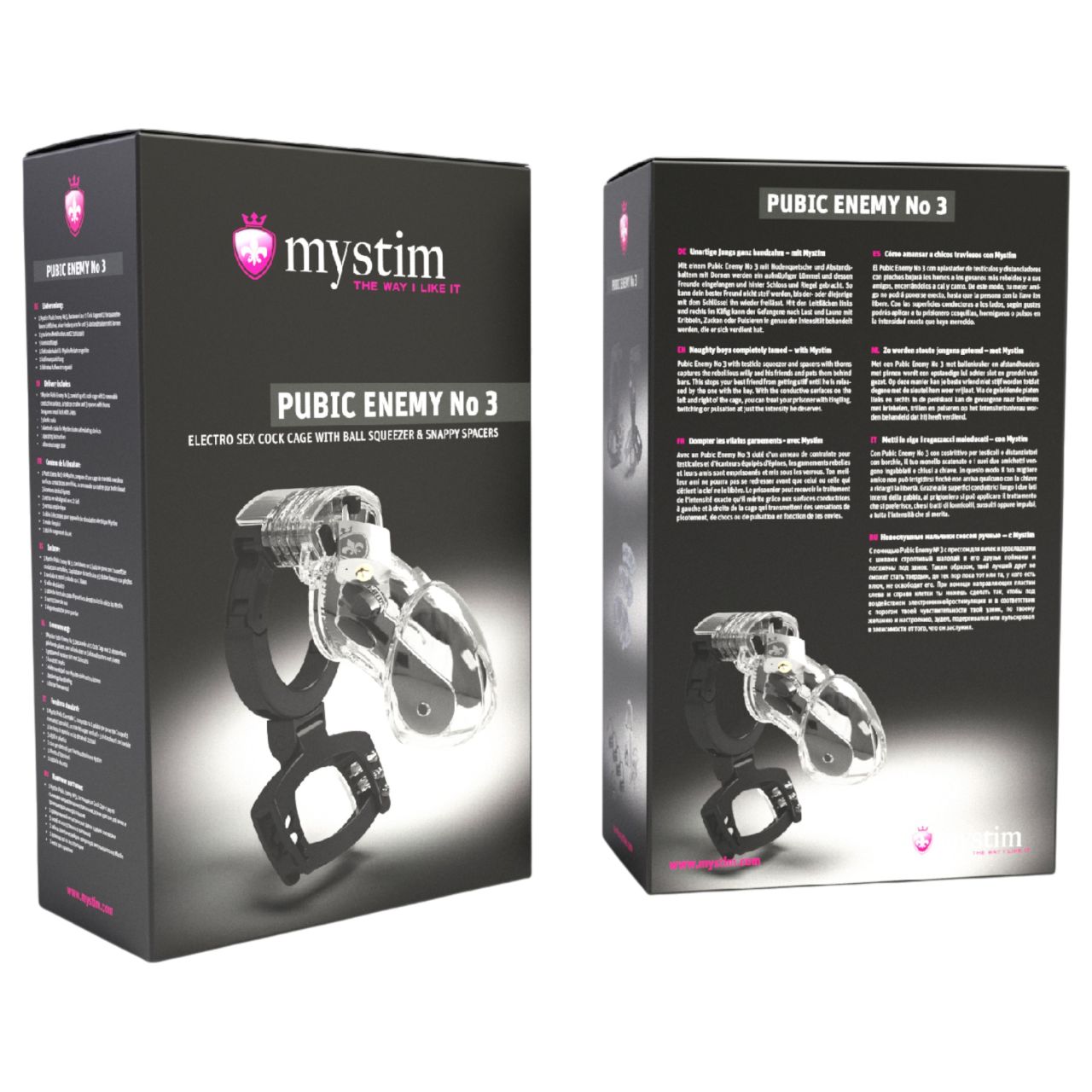 mystim Public Enemy NO 3 - elektro péniszketrec