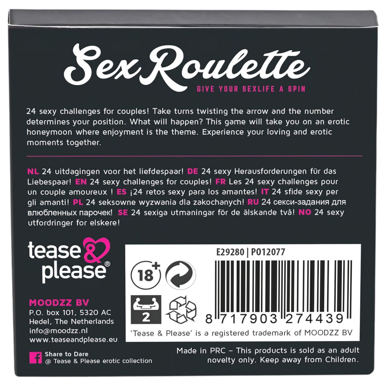Sex Roulette Love & Married - szex társasjáték (10 nyelven) Sex Roulette Love & Married - szex társasjáték (10 nyelven)
