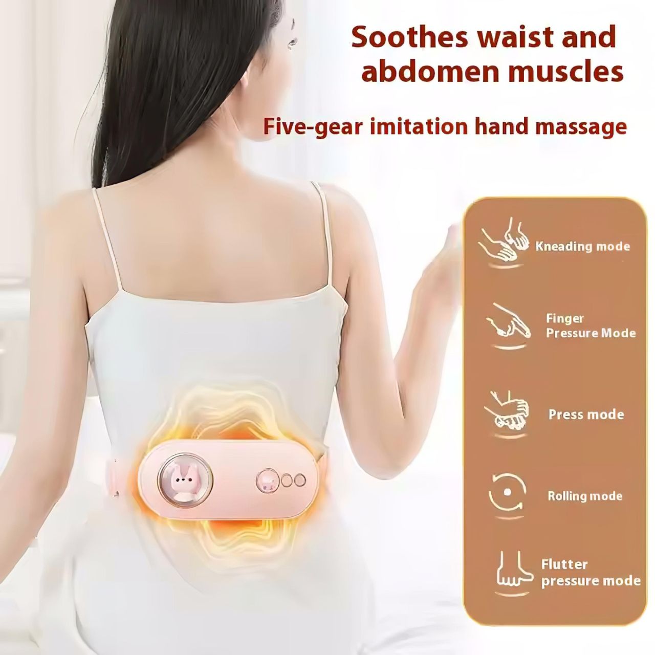 HappyPet Comfort – Menstruációs masszírozó öv (fehér)