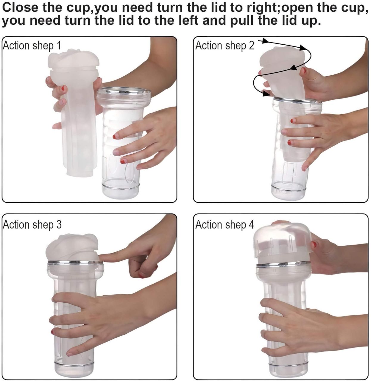 Tracy's Dog Crystal - élethű műpunci maszturbátor (átlátszó)