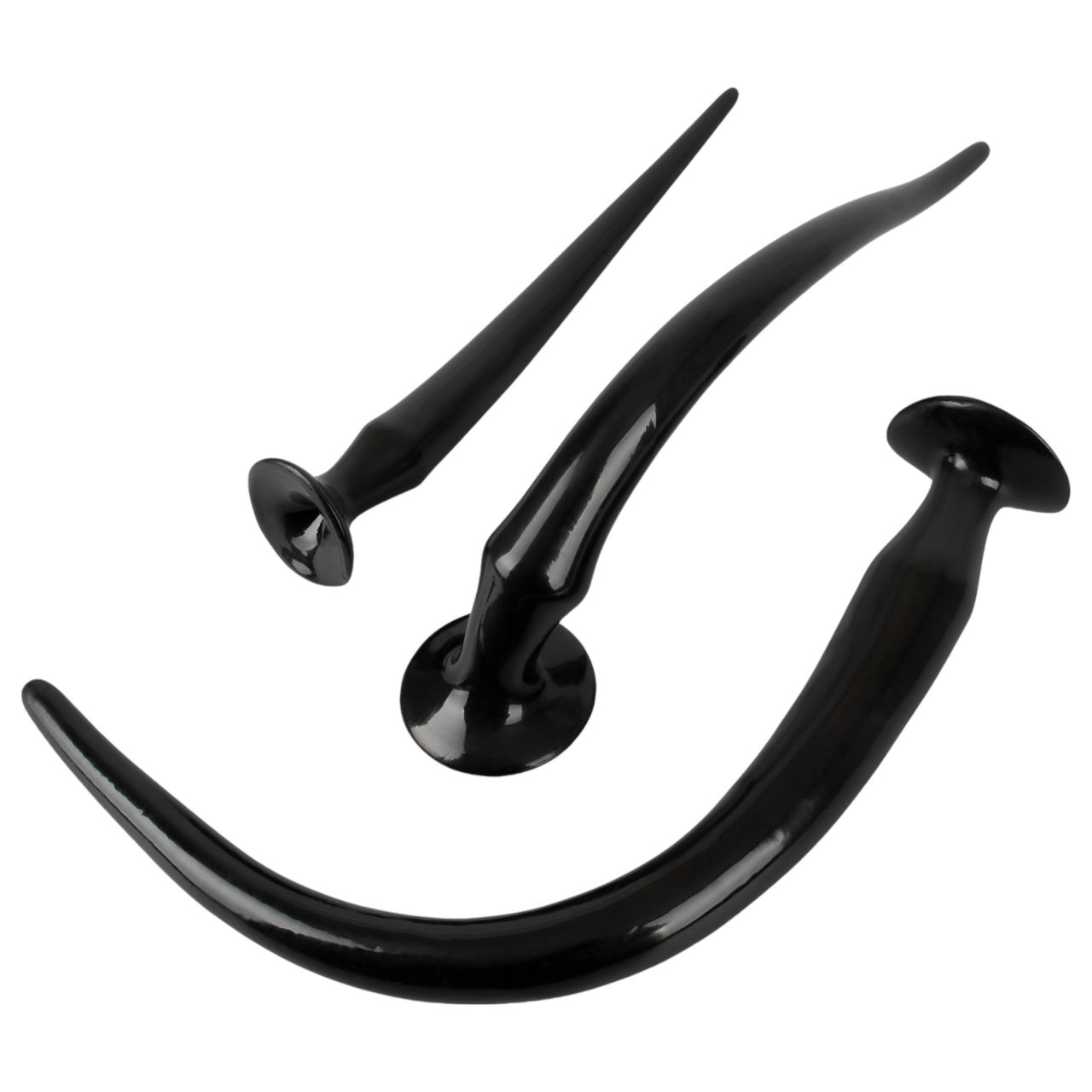 You2Toys - extra hosszú anál plug szett (3 részes) - fekete