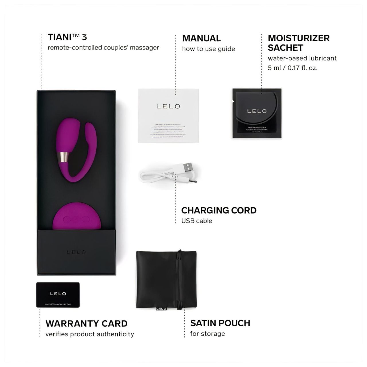 LELO Tiani 3- szilikon párvibrátor (lila) LELO Tiani 3- szilikon párvibrátor (lila)