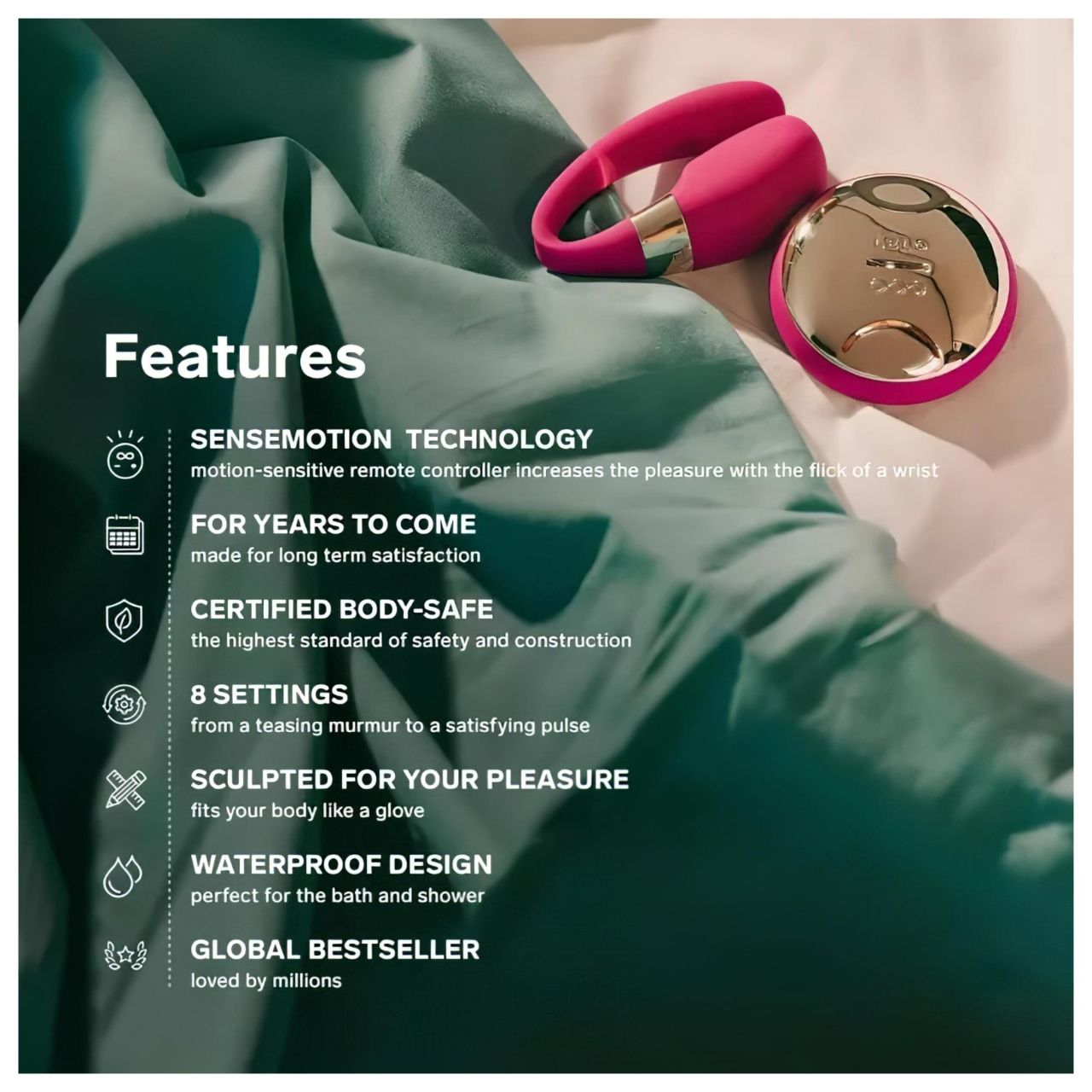 LELO Tiani 3- szilikon párvibrátor (lila) LELO Tiani 3- szilikon párvibrátor (lila)