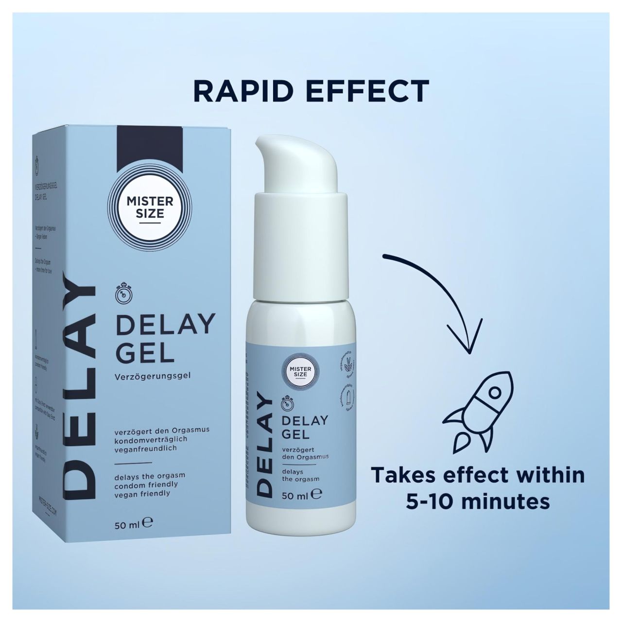 Mister Size - magömlést késleltető gél (50ml)