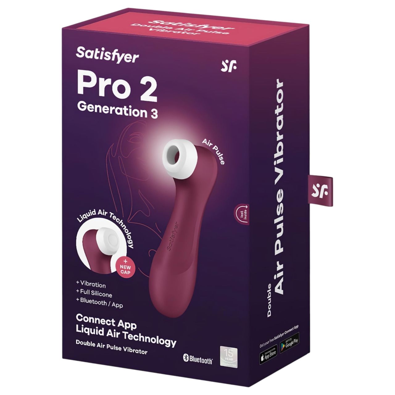 Satisfyer Pro 2 Gen3 - okos léghullámos csiklóizgató (piros) Satisfyer Pro 2 Gen3 - okos léghullámos csiklóizgató (piros)