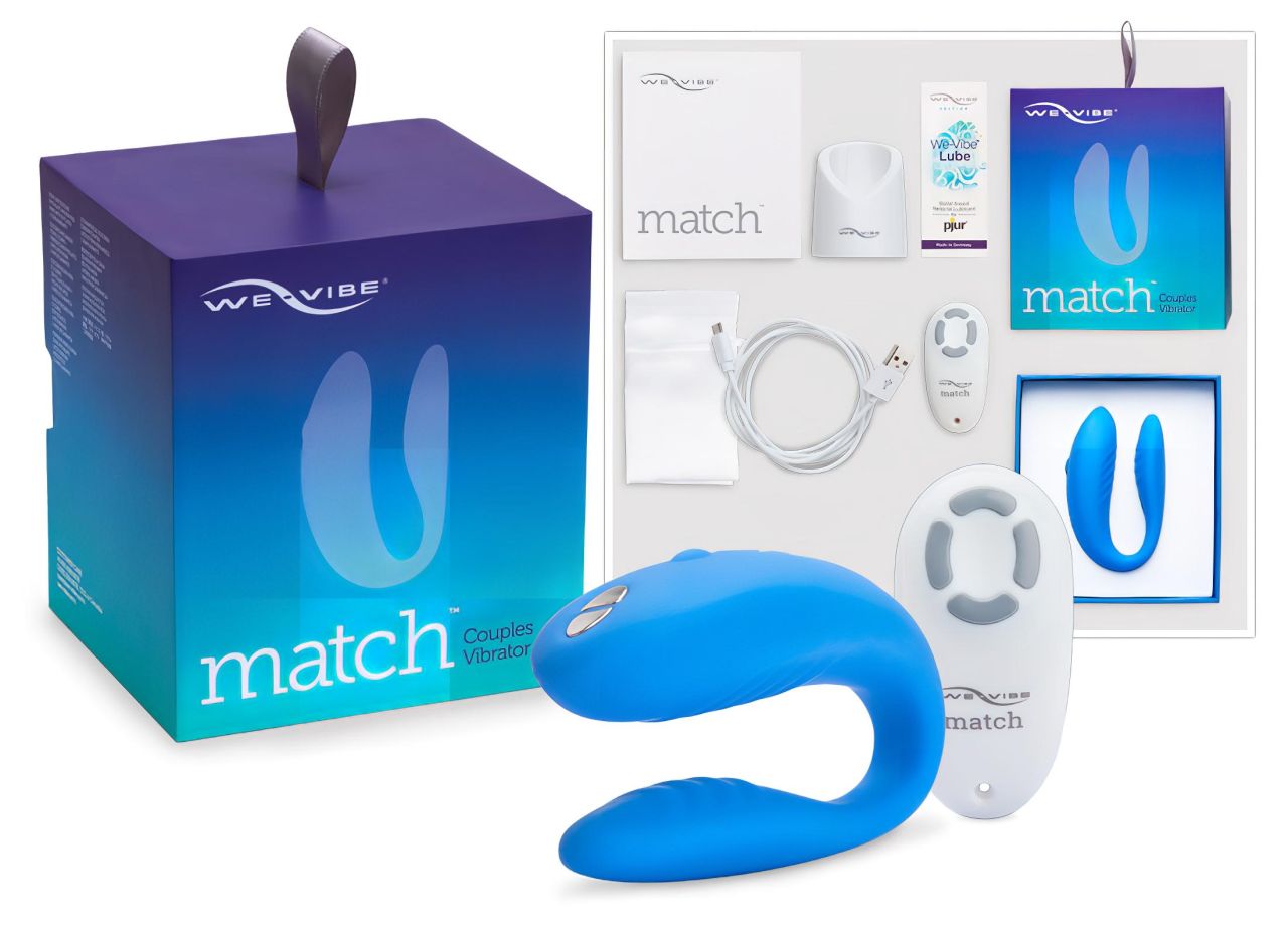 We-Vibe Match - vízálló, akkus párvibrátor (kék) We-Vibe Match - vízálló, akkus párvibrátor (kék)