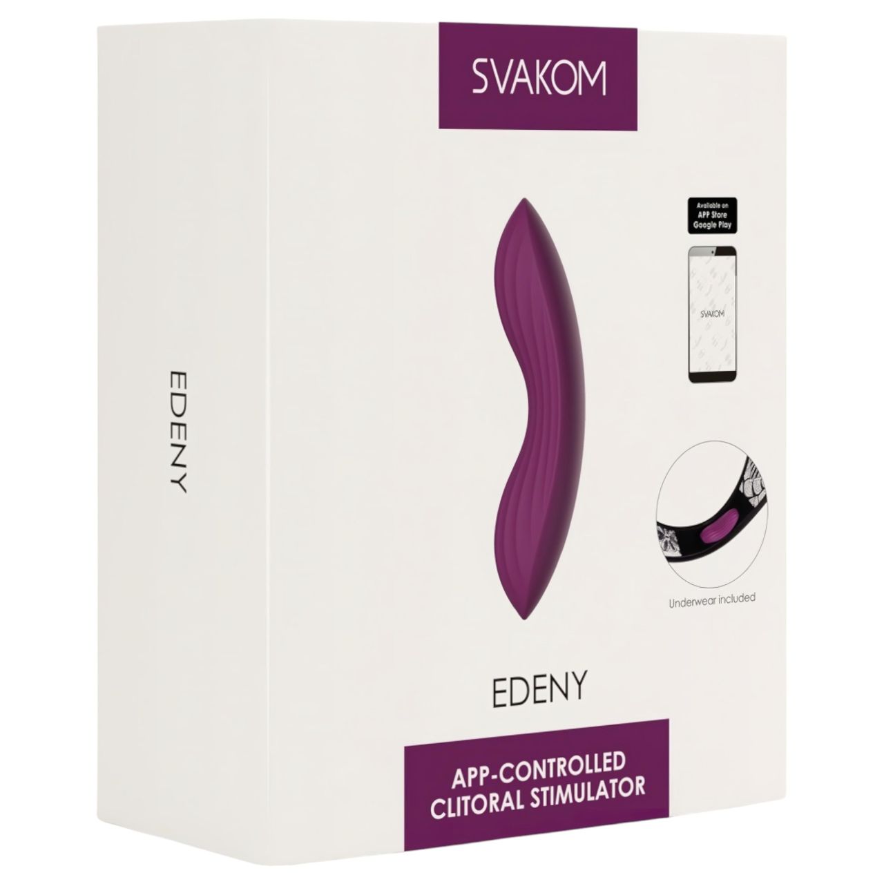 Svakom Edeny – App-vezérelt bugyi vibrátor (lila)