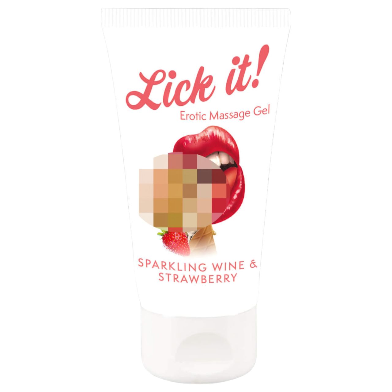 Lick it! - 2in1 ehető síkosító - pezsgő-eper (50ml) Lick it! - 2in1 ehető síkosító - pezsgő-eper (50ml)