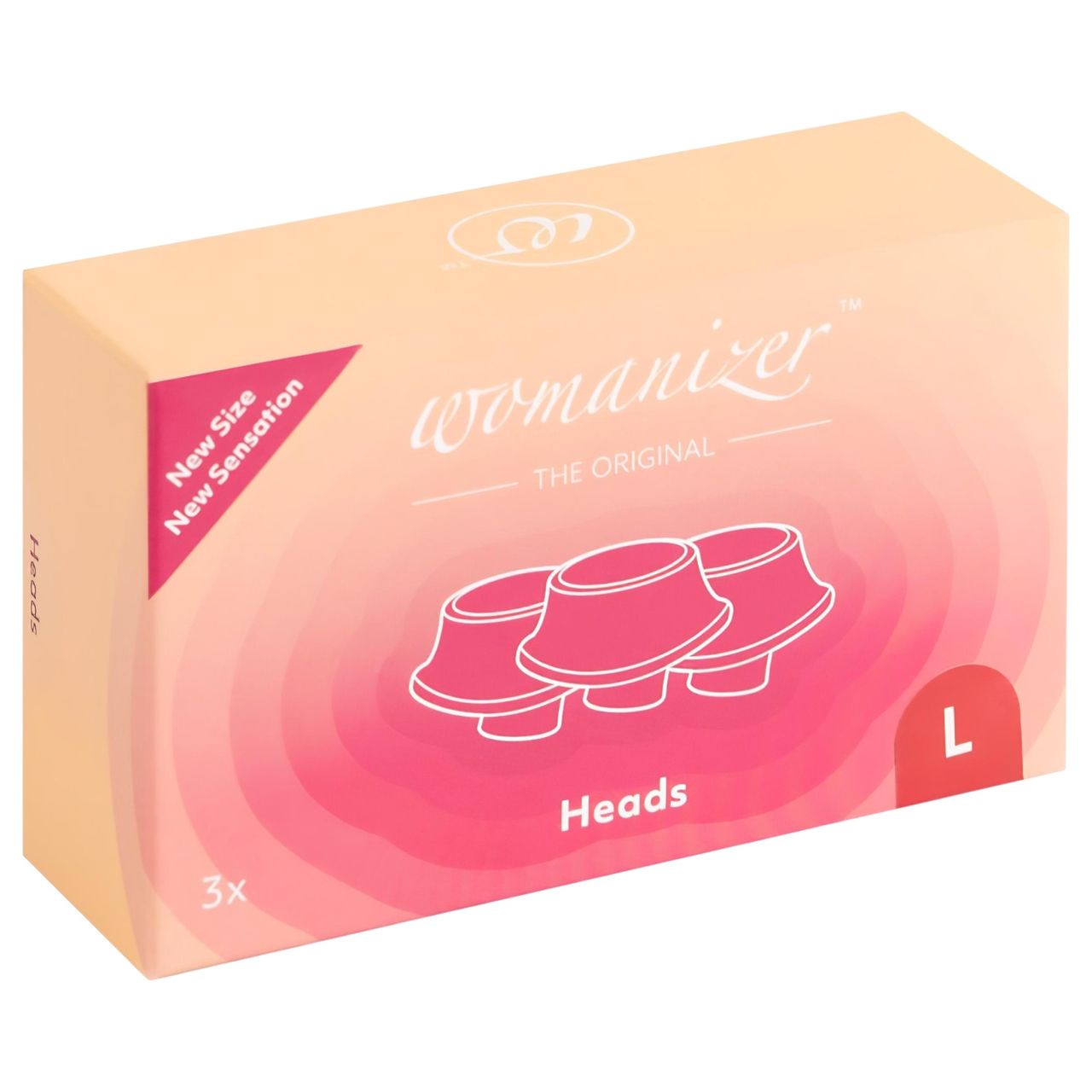 Womanizer L - pótszívóharang szett - piros (3 db) - nagy Womanizer L - pótszívóharang szett - piros (3 db) - nagy
