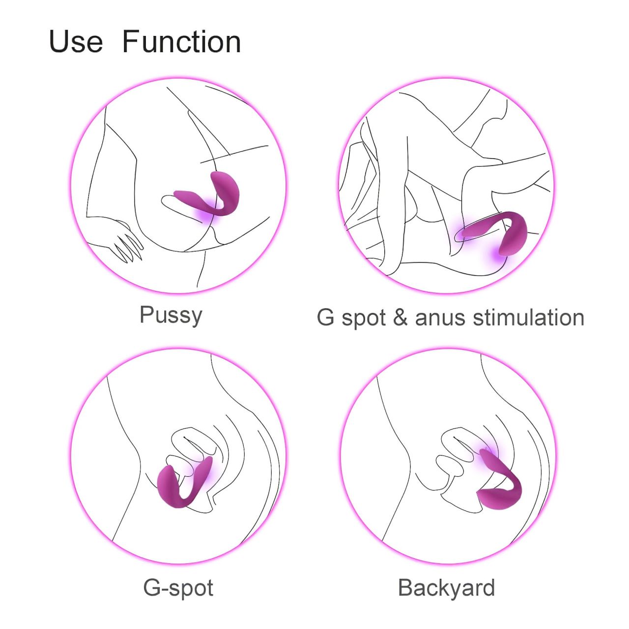 Cotoxo Cupid 2 - távirányítós párvibrátor (viola)