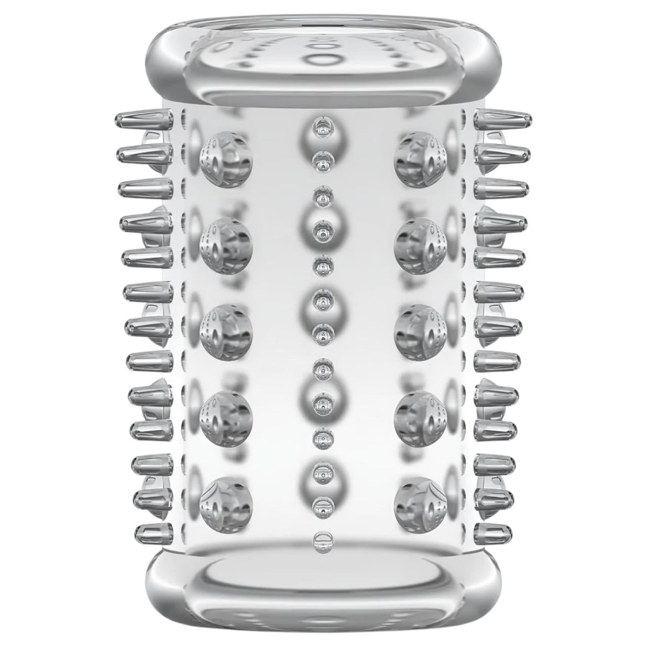 Stay Hard - apró tüskés péniszmandzsetta (átlátszó)