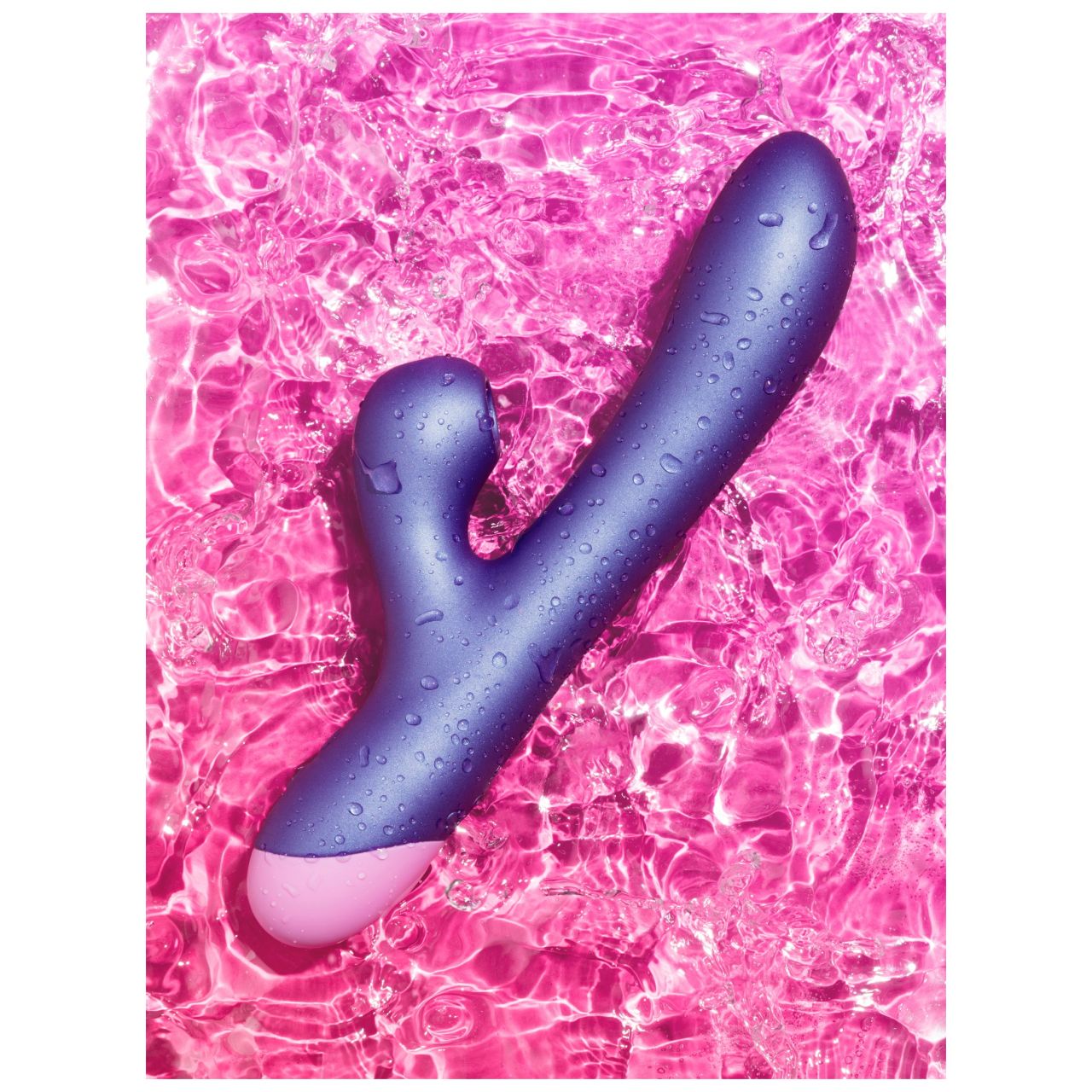 ROMP Pulse - G-pont vibrátor léghullámos csiklóizgatóval (lila)