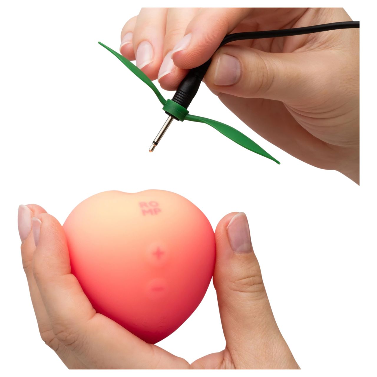 Romp Pink Peach - léghullámos vibrátor (pink)