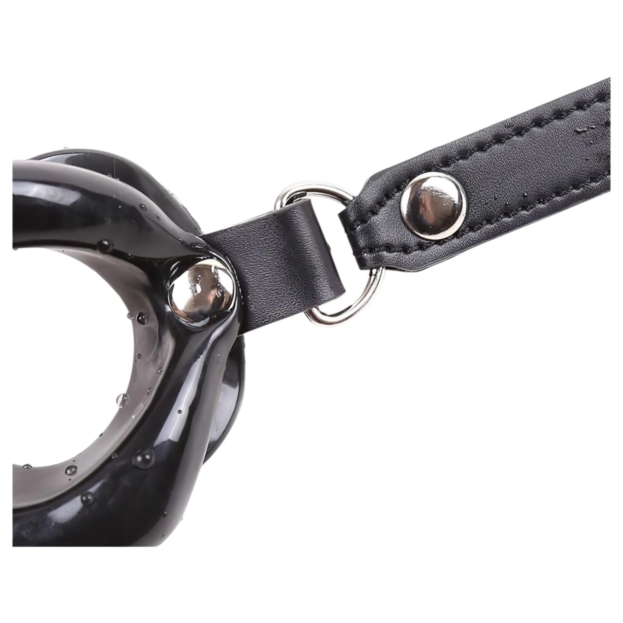 Latetobed - száj formájú szilikon szájpecek (fekete)