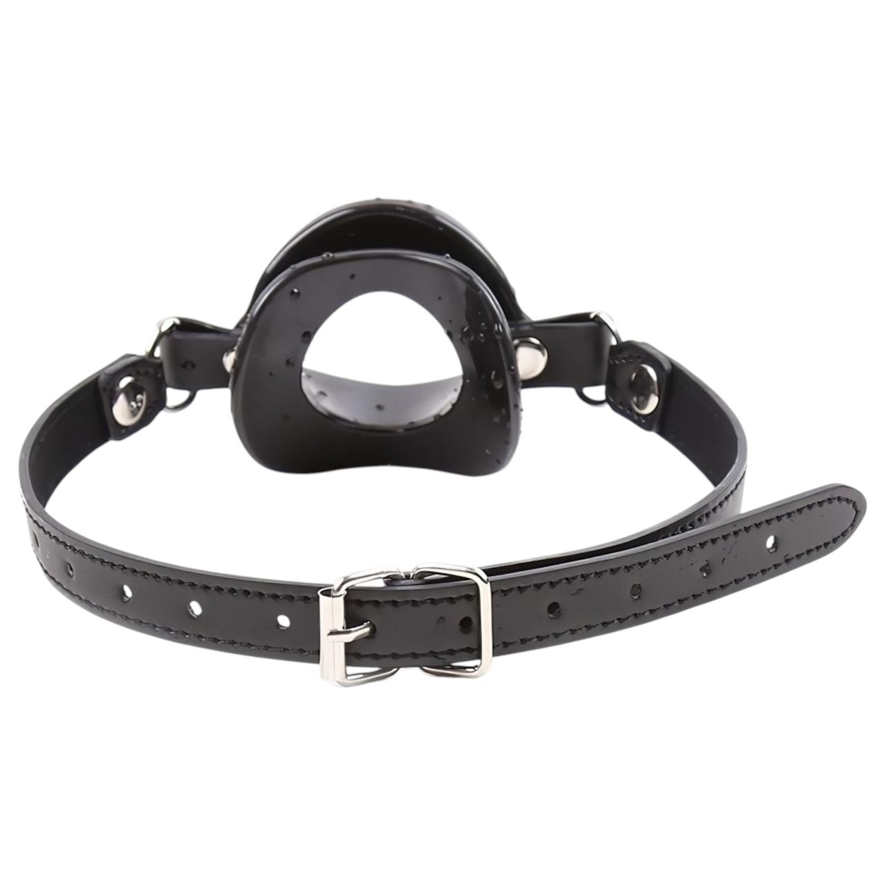 Latetobed - száj formájú szilikon szájpecek (fekete)