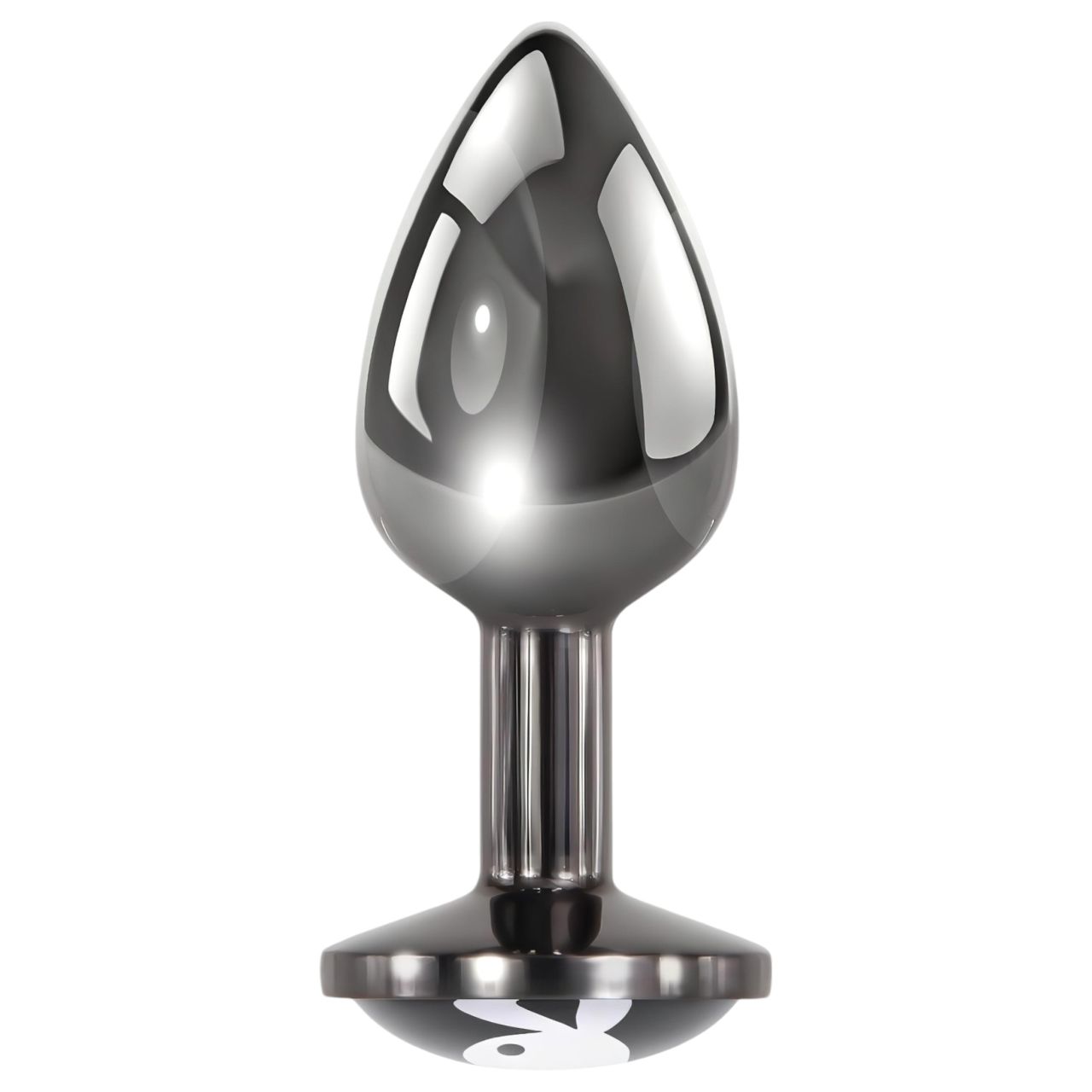 Playboy Tux - butt plug - kicsi (ezüst)