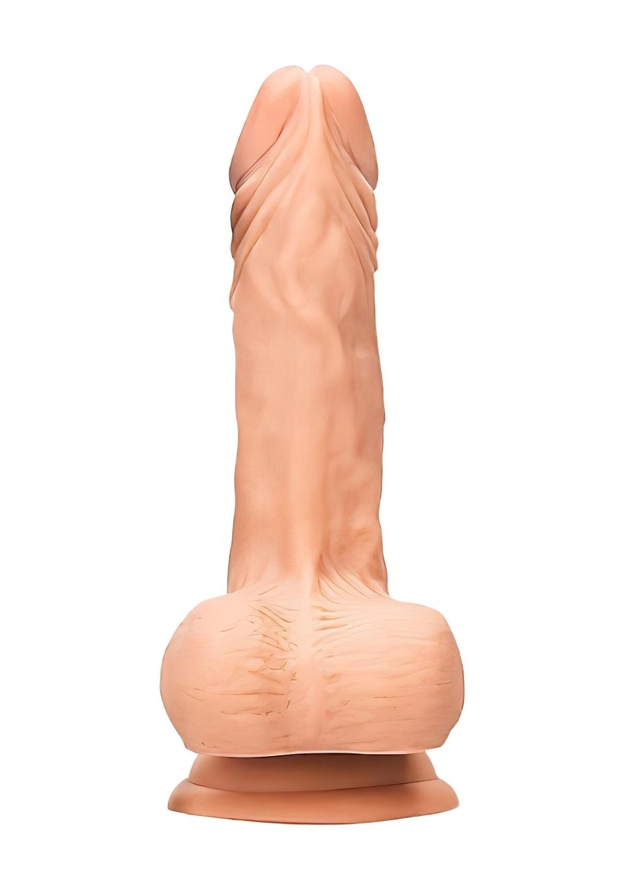 RealRock Dong 8 - élethű, herés dildó (20 cm, testszínű) RealRock Dong 8 - élethű, herés dildó (20 cm, testszínű)