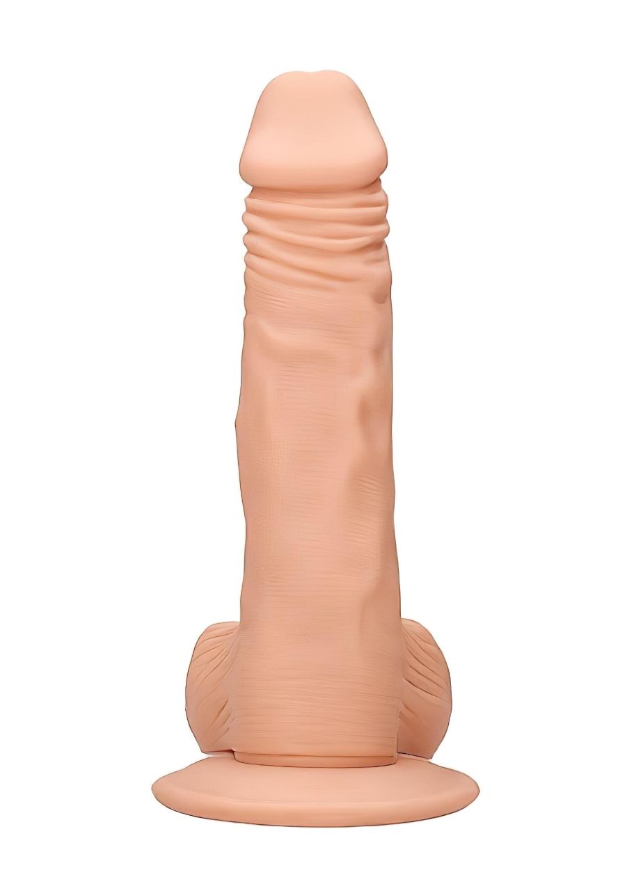 RealRock Dong 8 - élethű, herés dildó (20 cm, testszínű) RealRock Dong 8 - élethű, herés dildó (20 cm, testszínű)