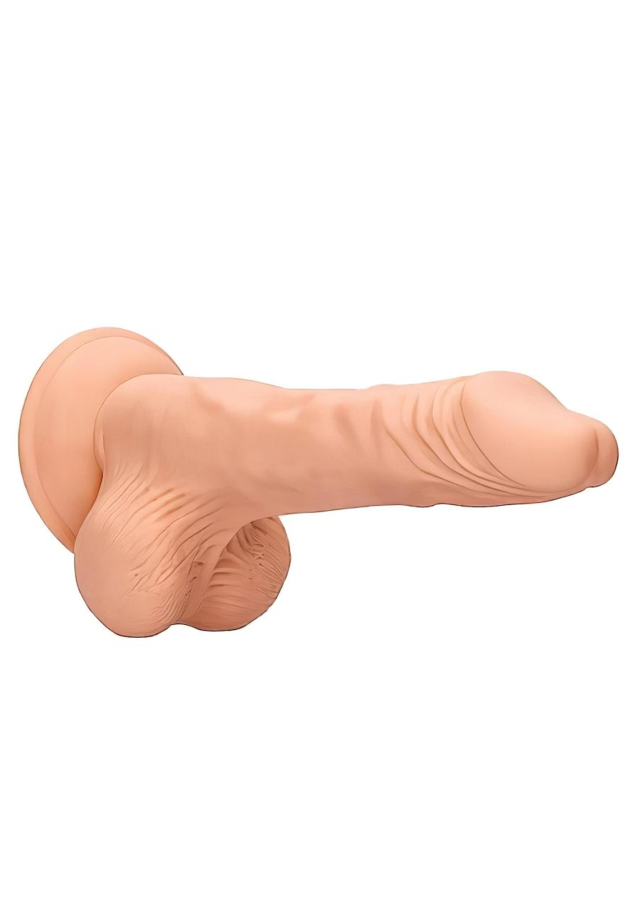 RealRock Dong 8 - élethű, herés dildó (20 cm, testszínű) RealRock Dong 8 - élethű, herés dildó (20 cm, testszínű)