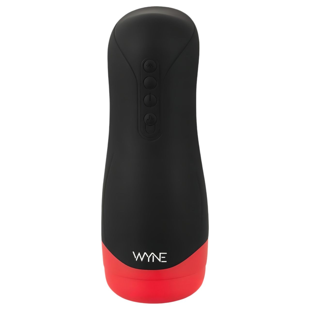 WYNE 01 - akkus, rezgő-szívó, melegítő maszturbátor (fekete) WYNE 01 - akkus, rezgő-szívó, melegítő maszturbátor (fekete)