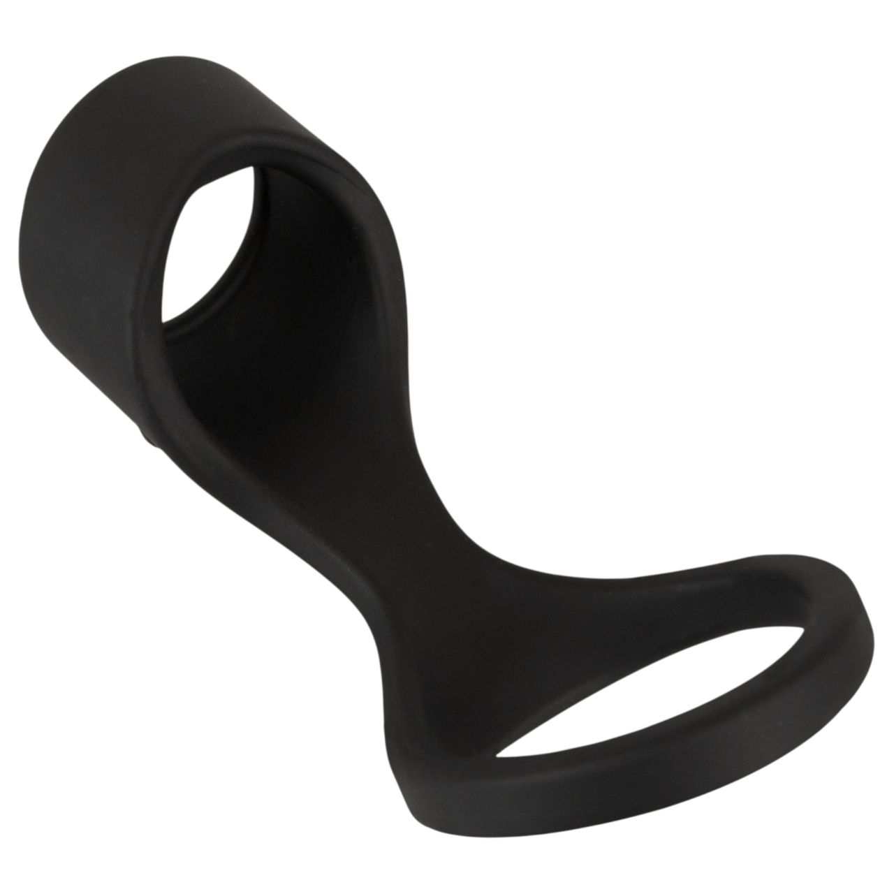 Erecto - 2in1 péniszgyűrű (fekete)