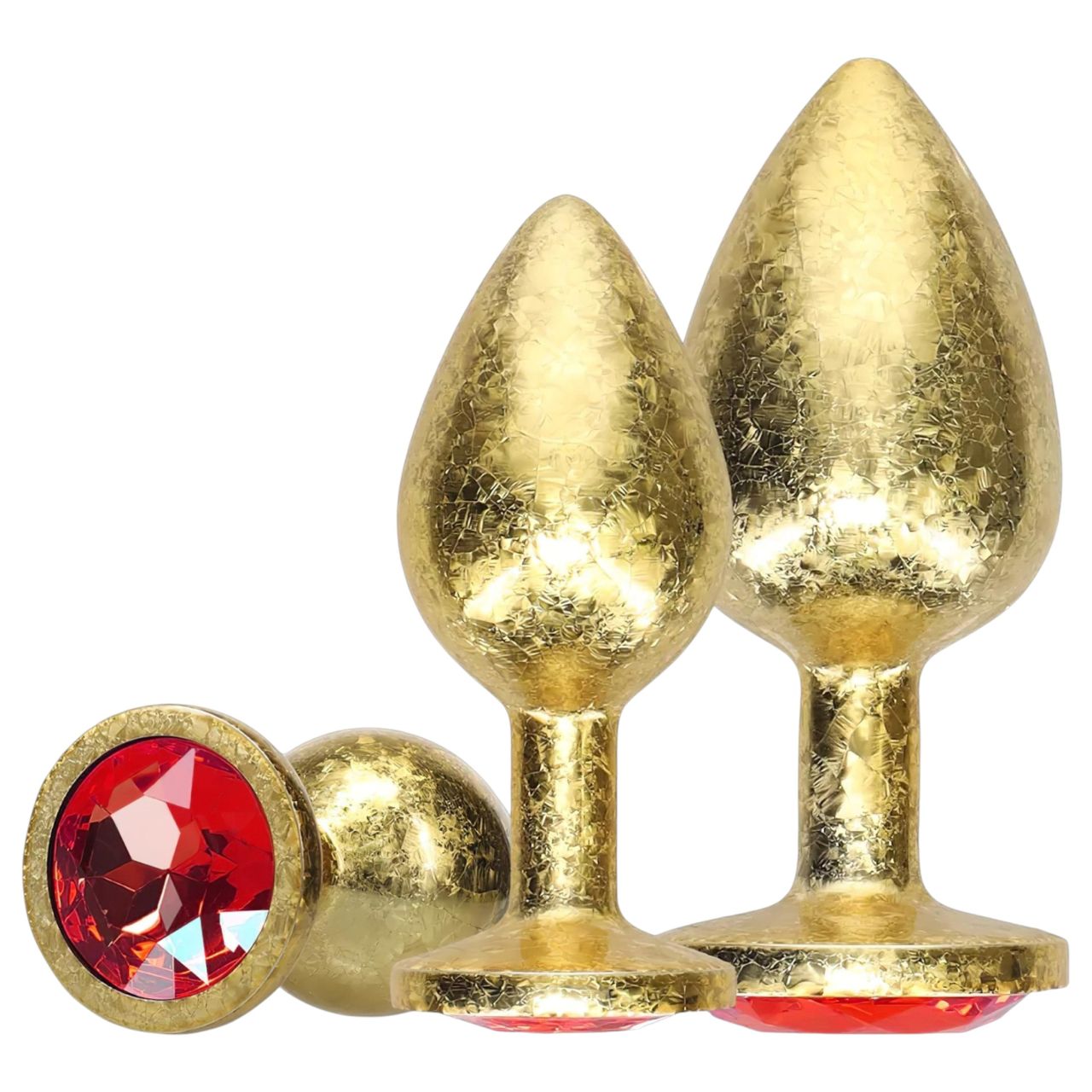 Ouch! - butt plug szett (arany) Ouch! - butt plug szett (arany)
