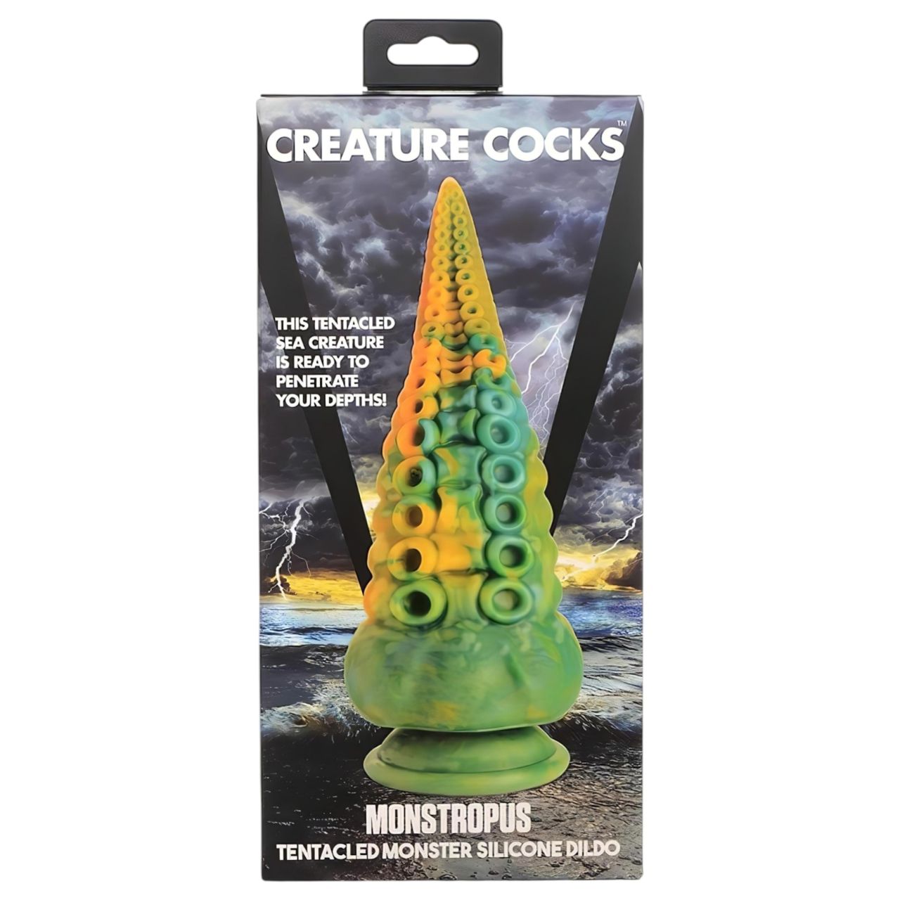 Creature Cocks Monstropus - dildó - 22cm (sárga)