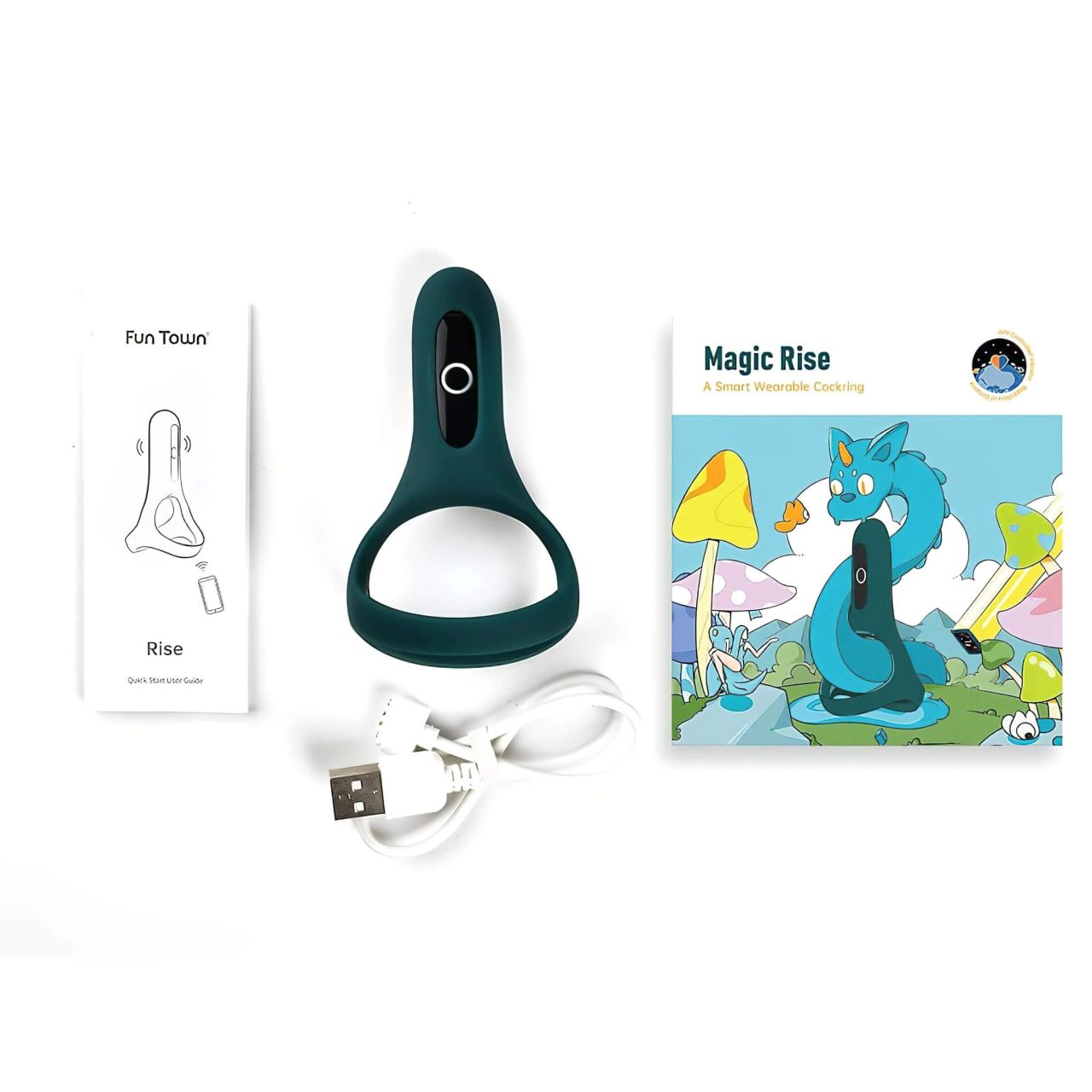 Magic Motion Rise - App-vezérelt vibrációs péniszgyűrű (zöld)