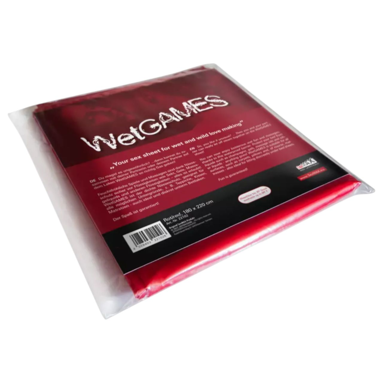 Joydivision WetGames - vízálló szexlepedő - 180x220 (piros)