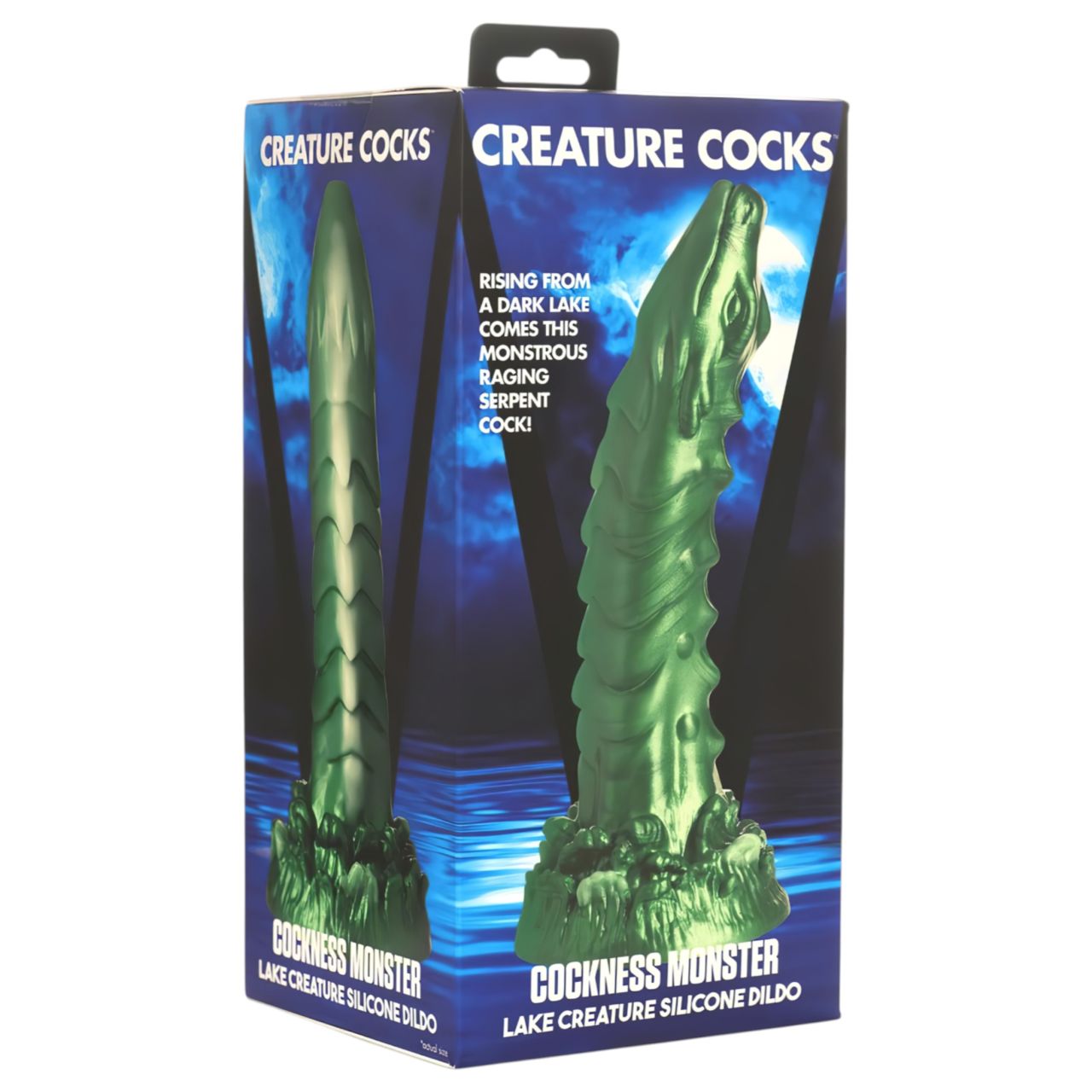 Creature Cocks Cockness Monster - szilikon dildó (zöld)