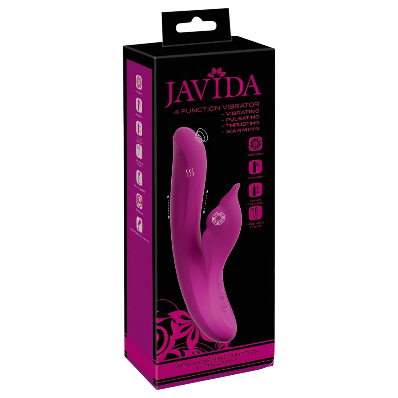 Javida - 4in1 G-pont és csikló izgató vibrátor (lila) Javida - 4in1 G-pont és csikló izgató vibrátor (lila)