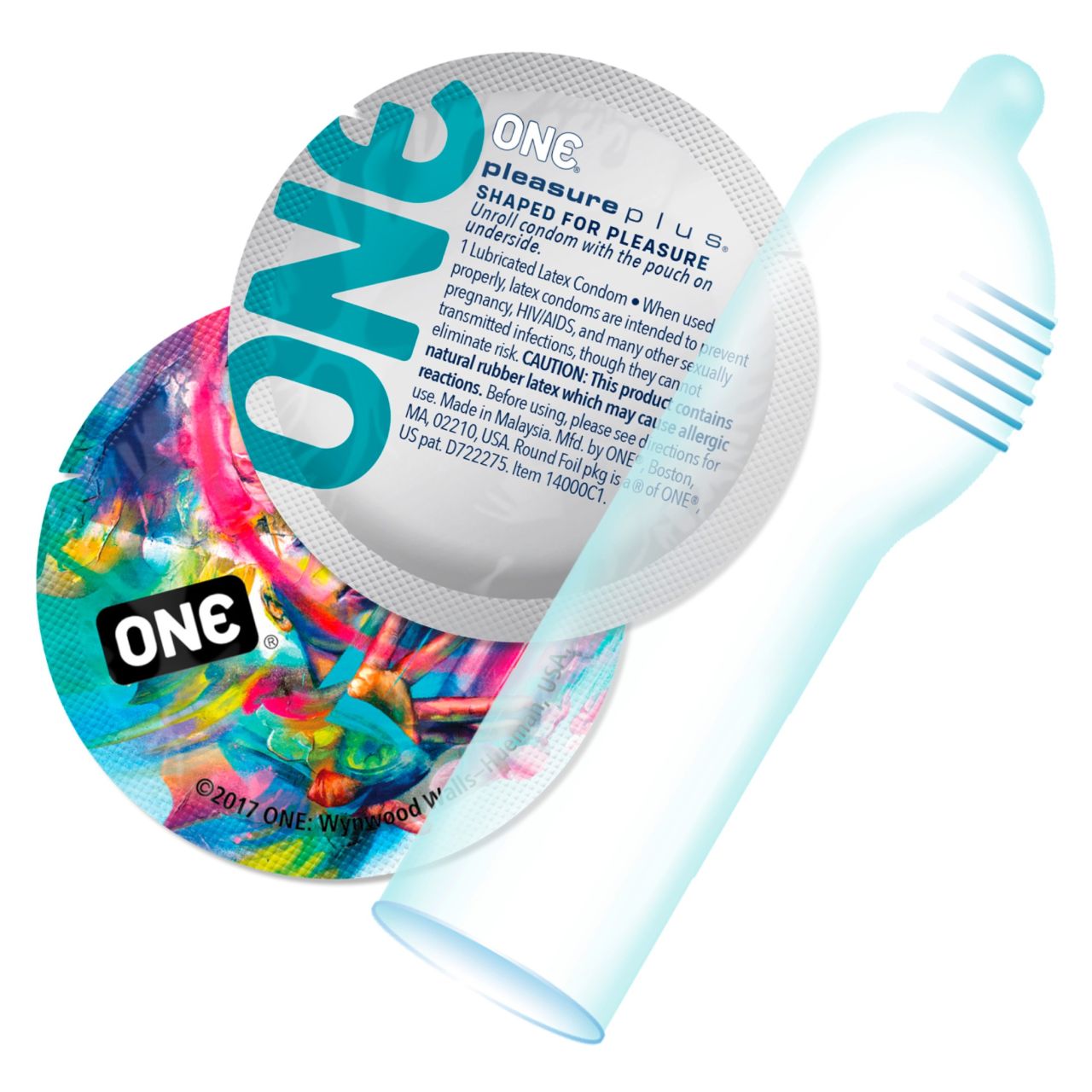 ONE Pleasure Plus - belső bordázatú óvszer (12db)
