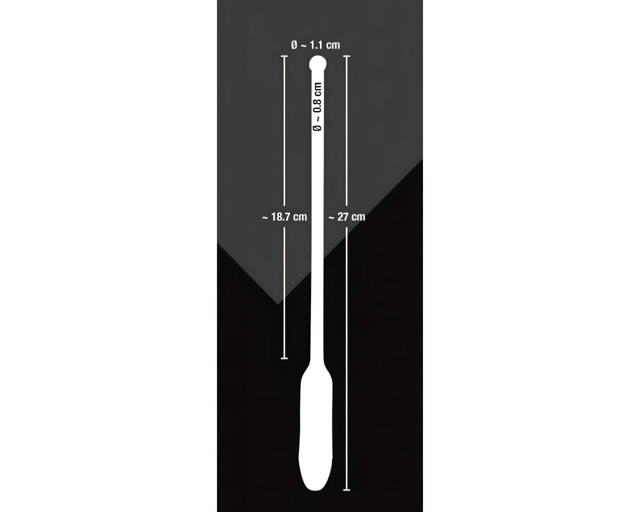 You2Toys DILATOR - szilikon, vibrációs dilátor - fekete (8-11mm)