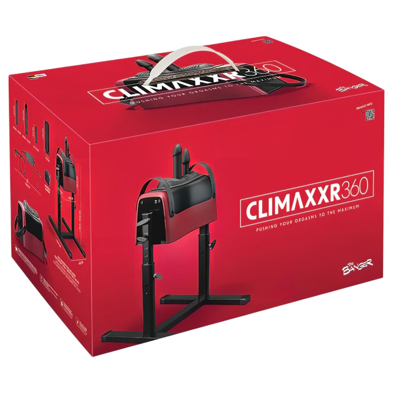 The Banger CLIMAXXR360 - hálózati szexgép 360°-os üléssel és 2 motorral