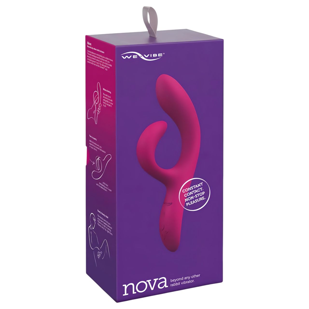 We-Vibe Nova 2 – App-vezérelt flexibilis csiklókaros vibrátor (lila)