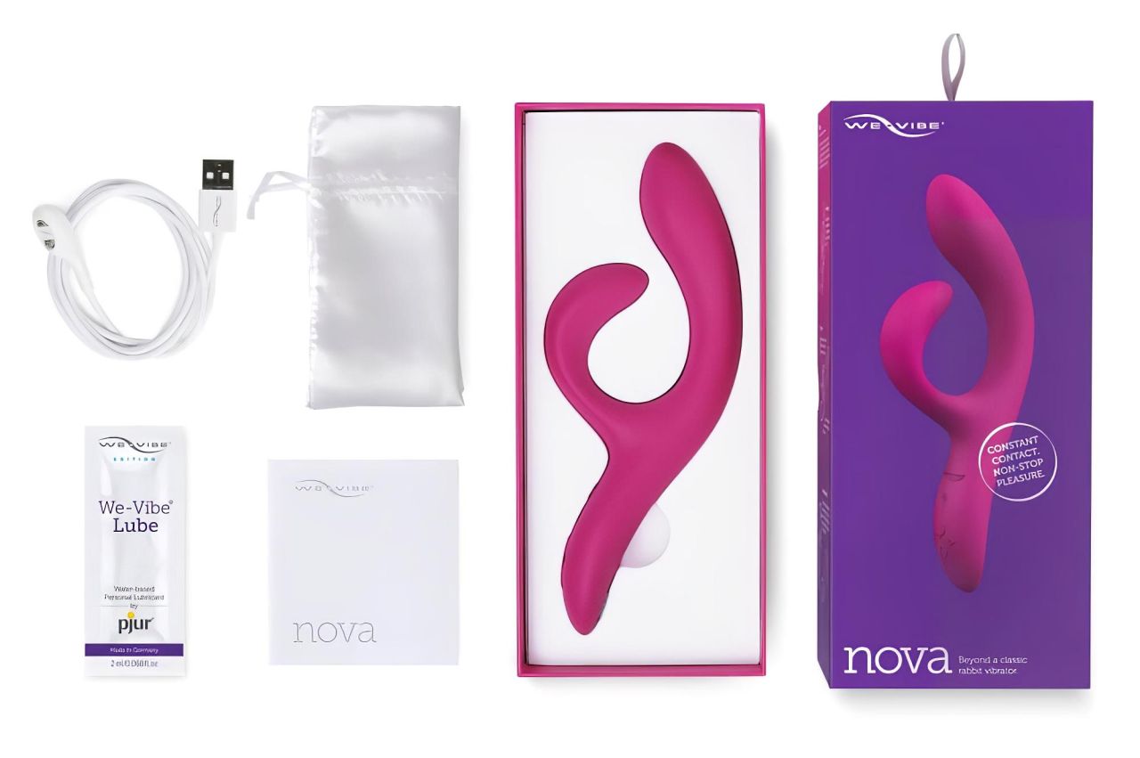 We-Vibe Nova 2 – App-vezérelt flexibilis csiklókaros vibrátor (lila)