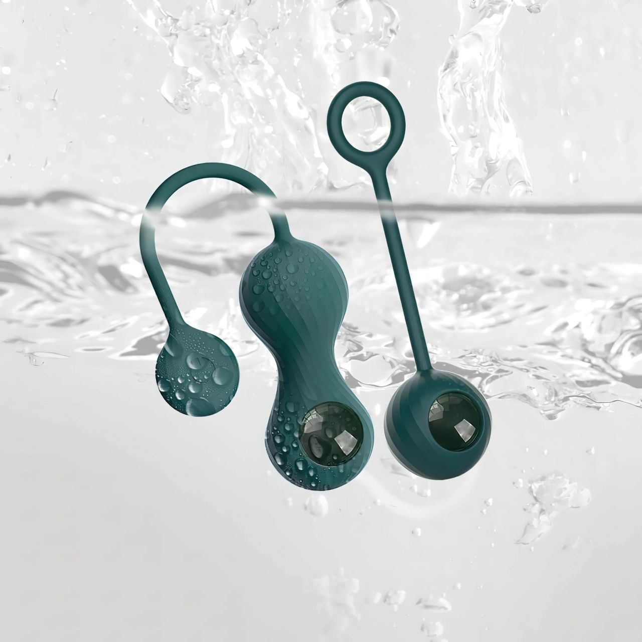 Magic Motion Crystal Duo – App-vezérelt vibrációs gésagolyó (zöld)